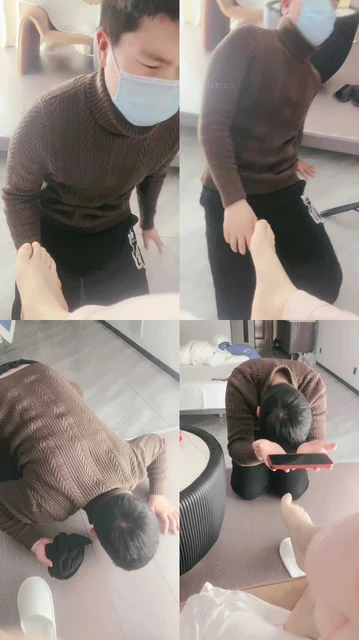 【子衿】揪耳朵/裸足踩伺候起床/叼黑袜/赏赐晨尿