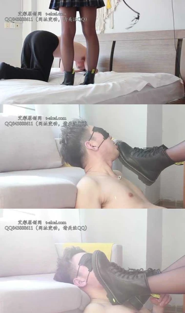 【黑丝诱惑】【陶淘】素人篇:高三学生陶淘鞭子抽打狗奴舔原味脏马丁靴鞋底