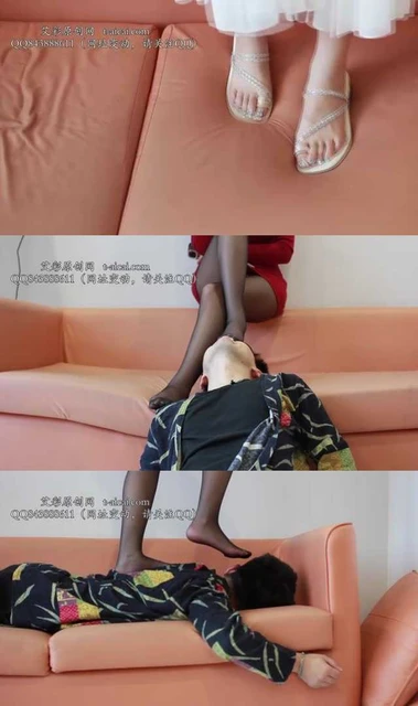 【黑丝诱惑】【洋洋】素人篇:探店主播洋洋脏凉拖踩白床黑丝踩脸