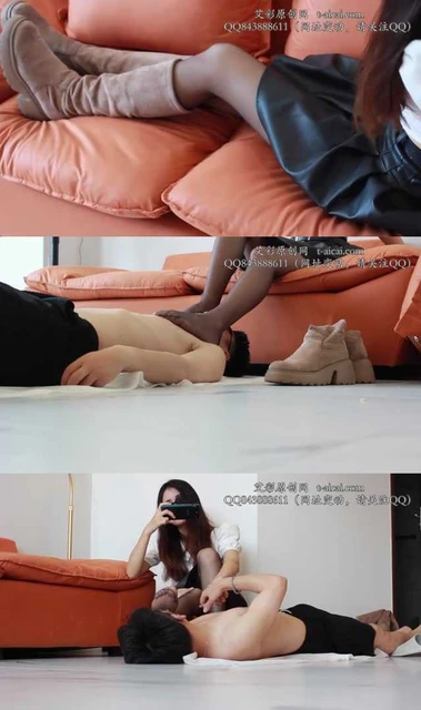 【黑丝诱惑】【馨馨】素人篇:专业舞蹈演员馨馨长靴踩奴原味黑丝脚窒息狗奴