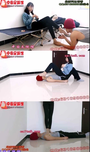 【小黑屋】跪舔00后天使短丝玉足!贱狗被坐肚子践踏!