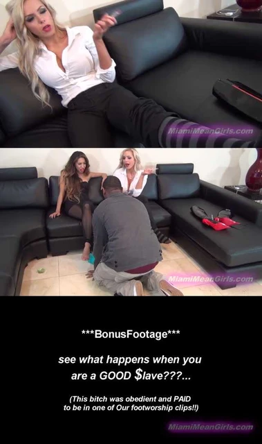 【欧美女王】MMG-亚裔女王和白人女王一起虐玩黑狗!脱靴跪舔超臭棉袜脚