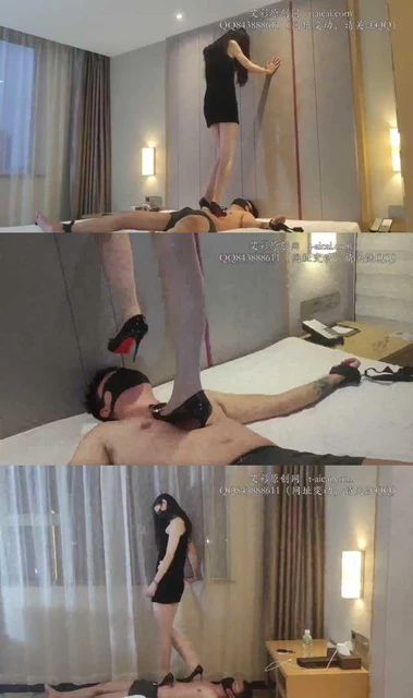 【小鱼女神】捆绑束缚奴隶四肢 在床上高跟蹦迪 无视脚下生灵