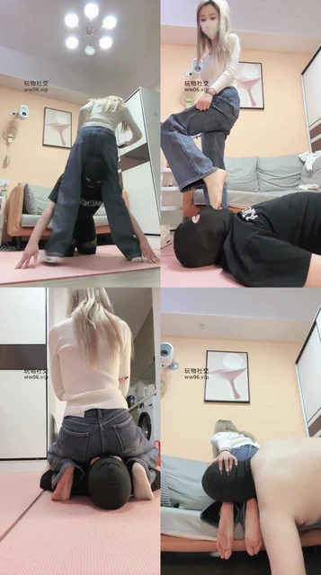 【一唯】牛仔裤 调教