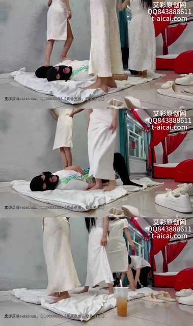 【未知女主】女生群体裸足踩踏 钻胯