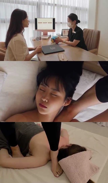 【未知女主】真实美容师用脚给女顾客护肤