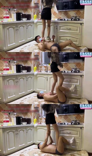 【苏曼女神】全体重踩踏蹦迪 踩废贱畜