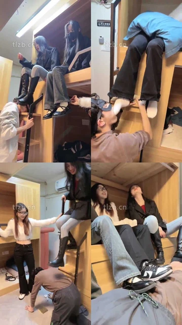 【尤物姐姐】女生宿舍玩狗