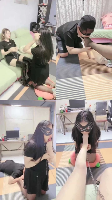 【林夕女王】调教奴下奴 超级刺激