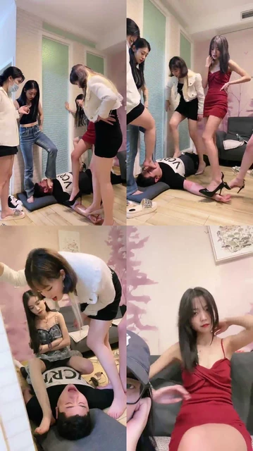 【麋鹿银儿】五位顶级颜值美女 高跟鞋踩踏