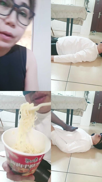【珍惜女王】圣水泡面,足踩卷,吃金金