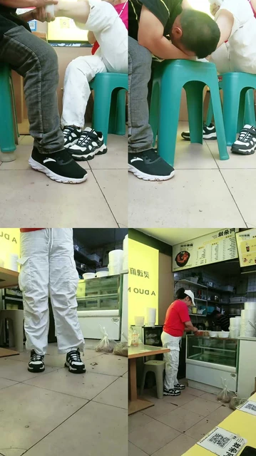 【乐爷】店里运动鞋白棉袜虐员工