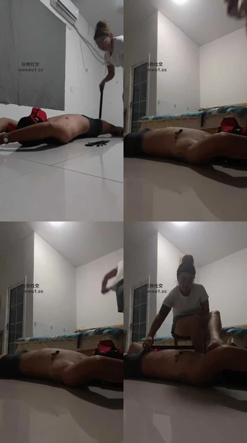 【毒药】滴蜡重度虐打/手铐捆绑/踩踏