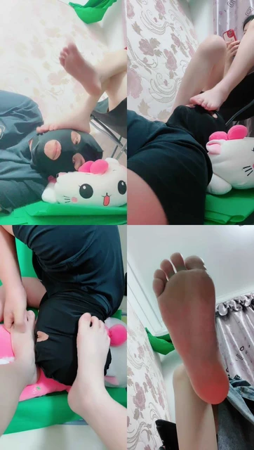 【颖颖】沉浸式裸足踩脚垫狗