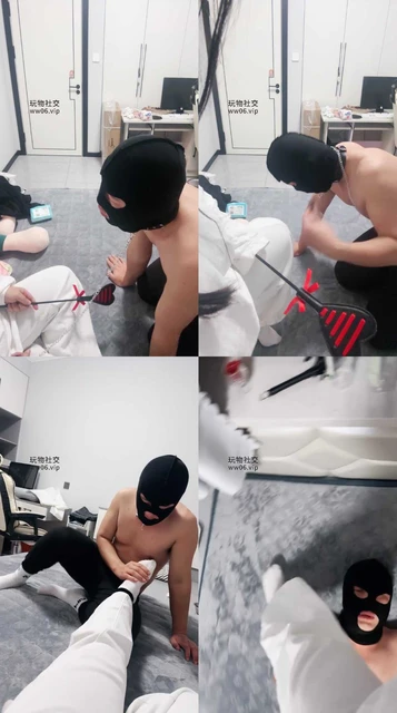 【恩恩】狗链拴狗/闻舔白袜脚/舔圣水/坐脸窒息