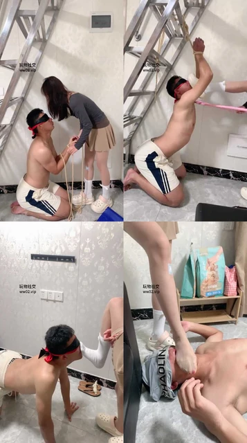 【米琦妙妙屋】萝莉学生主-吊绑重度踢踹虐打