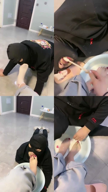 【黛黛】狗喝足牛奶洗脚水