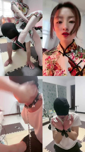 【鸾月小主】旗袍装训奴/高跟深喉/电 击