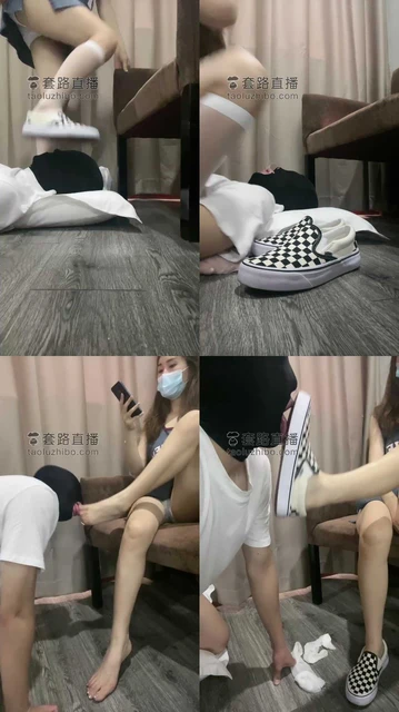 【晨希S】训练懵懂第一次的小奶狗轻度踩踏深喉