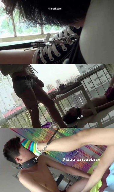 【冰时代】帆布鞋棉袜踩踏玩弄瘦奴