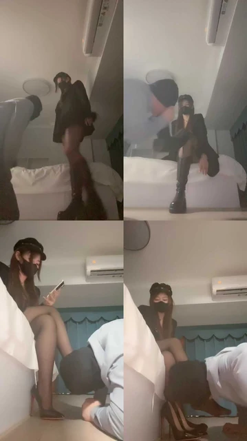 【不甜】长靴黑丝踩地毯狗/提档耳光/吐口水舔