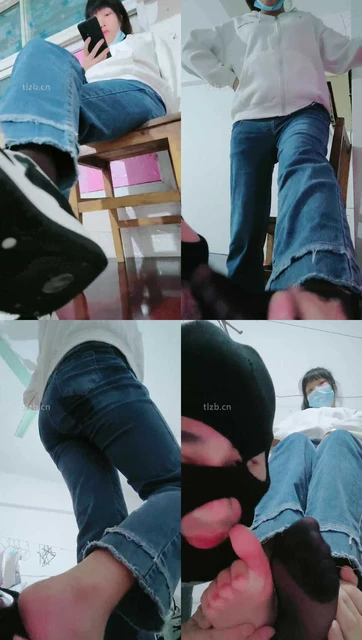 【可可黎黎子】近距离原味鞋袜jio恋足舔