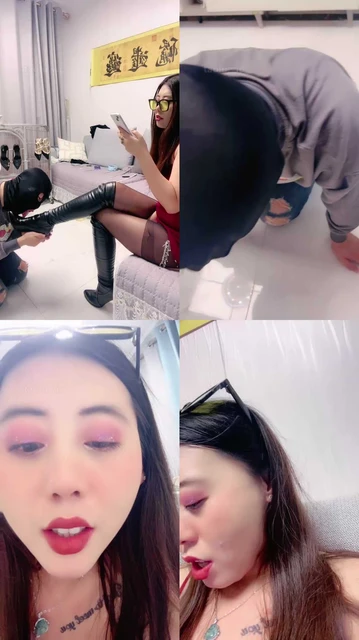 【伊兮夫妻】脏靴子内裤无底线玩私奴