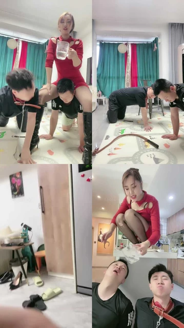 【小祖宗】蛇鞭训调双奴/强喂升水浓痰/楼道骑脖子遛