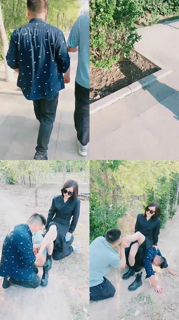 【羽诺】双狗野外闻脚