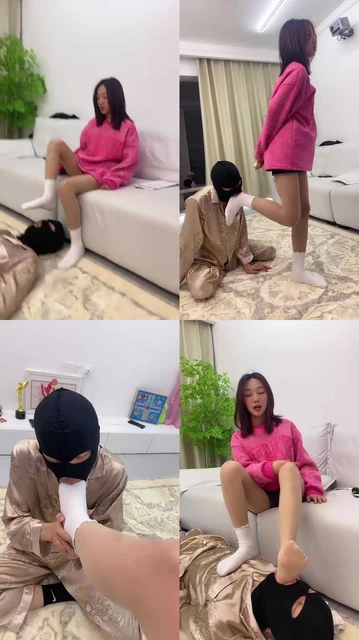 【术术】原味白袜踩踏/强制闻舔/塞嘴