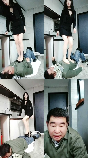 【疼痛挨打狗】全体重踩踏