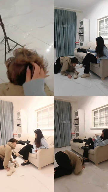 【小S】姐姐是女王系列-对运动鞋白袜犯贱