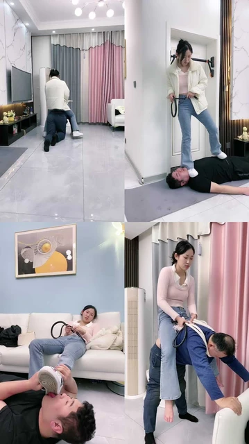 【麋鹿银儿】空军一号-白袜辱人形犬-骑马/水刑窒息/全体重跳踩