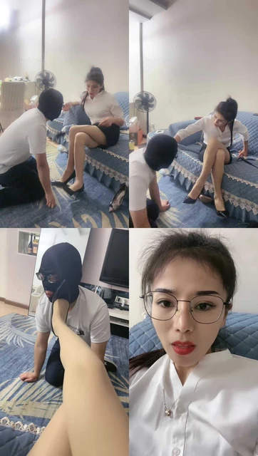 【安琪】高跟肉丝-女老板折磨男下属