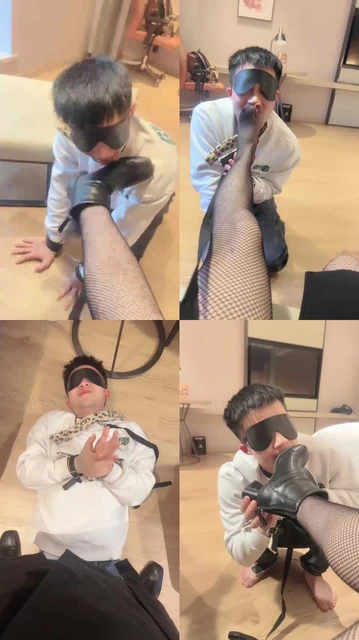 【姐就是女王】加官窒息/短靴黑网袜诱惑奶狗/踩踏/鞭打