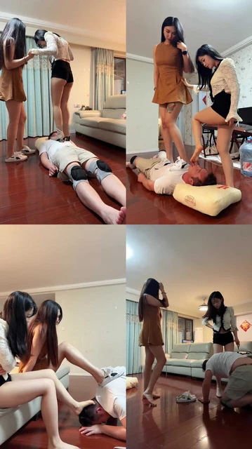 【琴月S】双主玩弄蹦蹦床贱货