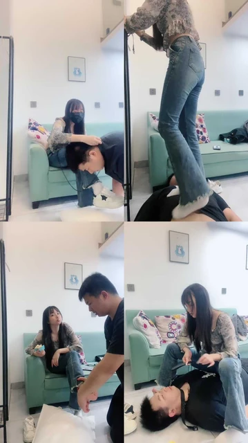 【小乔】抽耳光/舔脏鞋/踩踏/坐脸窒息/脚喂食