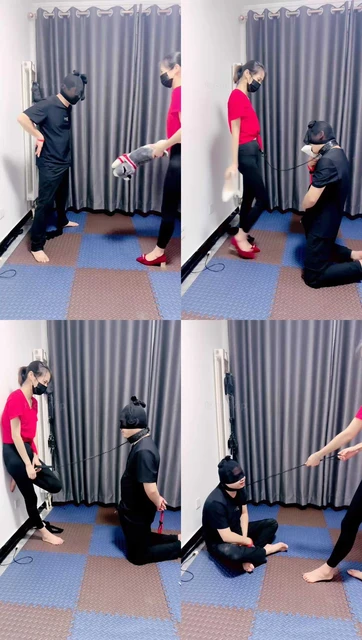 【小笑魔】捆绑鞭打sp/踢踹/腿绞/嘴叼高跟/踩踏