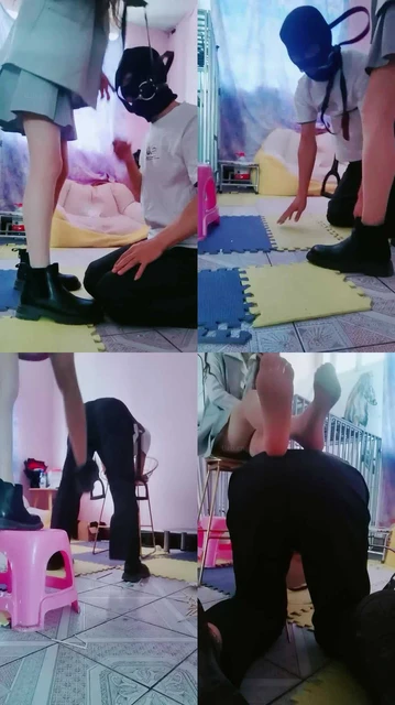 【软糖】戴上马鞍骑马狗爬踩手指刑