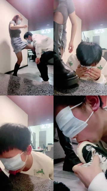 【西西小主】反绑虐-长靴提档/鞋底踩狗舌头/舔多双脏鞋底/喝圣水