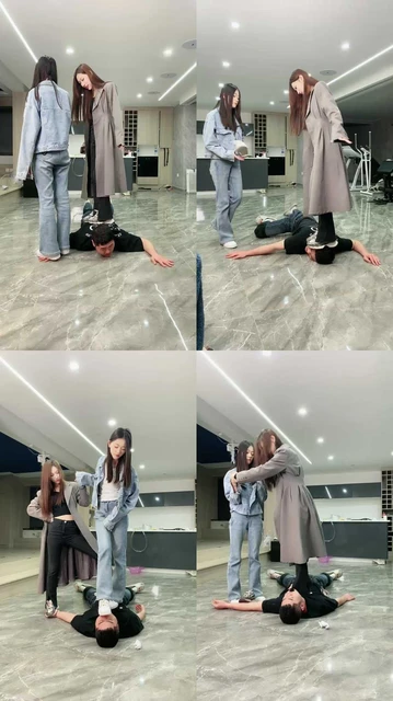 【麋鹿银儿】国画小踩头和手走路踢裆头当石头畜生全程压追