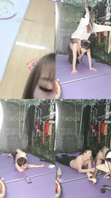 【魅颜】御姐黑丝高跟羞辱狗