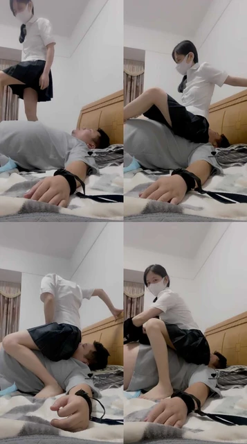 【素人星探】捆绑床上-裸足踩踏/坐脸窒息