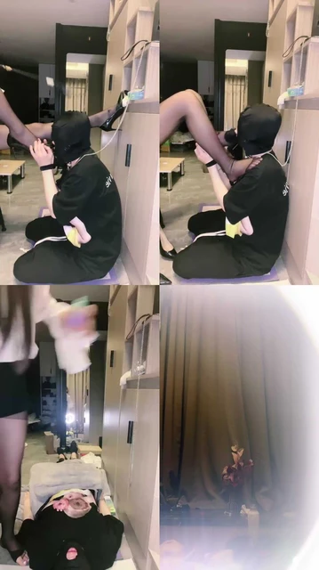 【77小主】口球塞嘴-黑丝美腿全体重踩踏