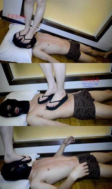 【奴隶岛】居家人字拖践踏踩