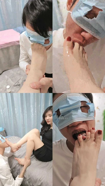 【木子大大】美容院S-肉丝恋足舔/清理脚趾