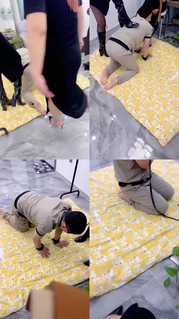 【亿姐】高跟长靴踢踹踩/鞭打/恋足舔