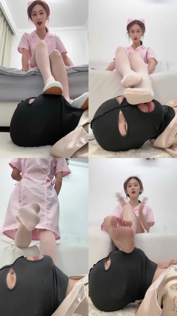 【狗哥】护士制服诱惑-肉丝护士鞋踩脚垫