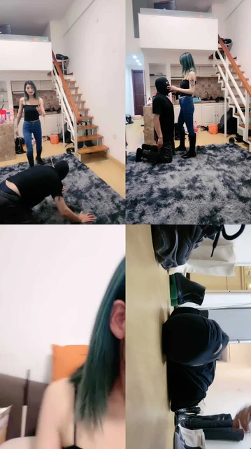 【兔兔大人】闻香水/长靴提档/胯下辱/踩踏/袜子塞嘴/喝洗脚奶