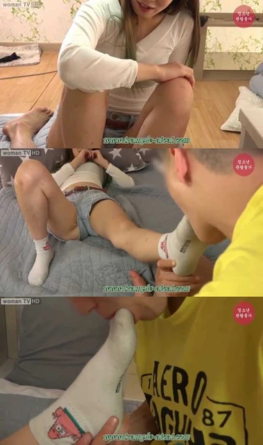 【韩国fetishwoman】女友的原味脏棉袜